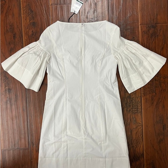 NWT Hermoza – Magdalena Flounce Short Sleeve Mini Dress in White - Picture 3 of 10